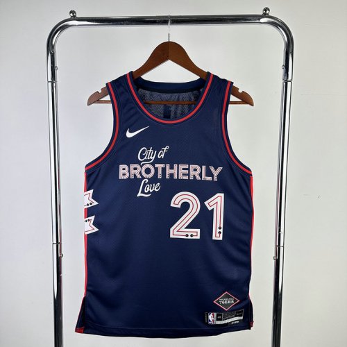 Maillot de Basket #21 Embiid 76ers 23-24 city Imprimé